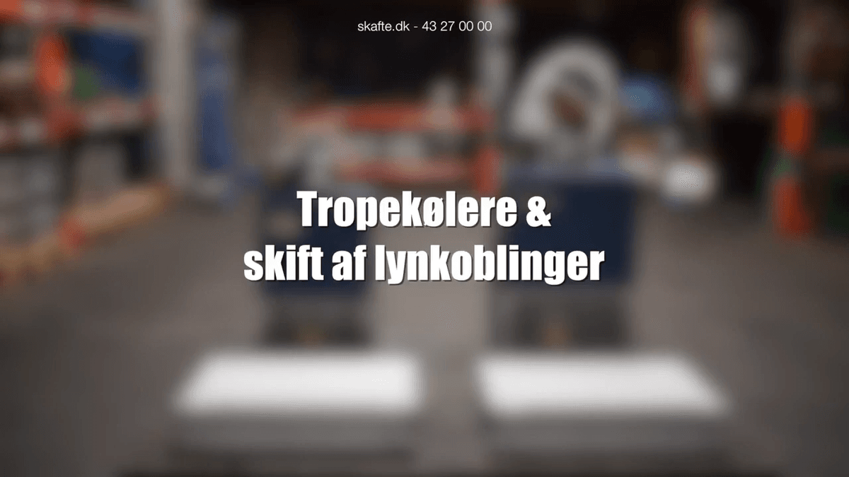 Tropekølere og tilslutning af lynkoblinger