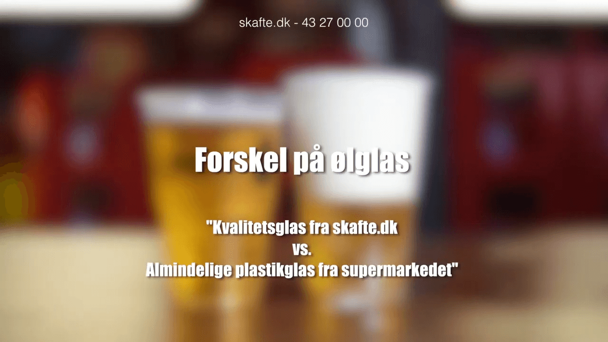 Forskel på fadølsglas