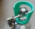 Kulsyreflaske med automatisk trykregulator Kulsyreflaske med automatisk trykregulator