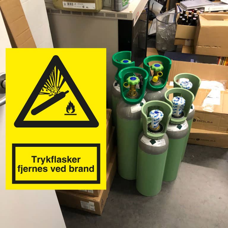 Trykflasker Advarsel Trykflasker Advarsel
