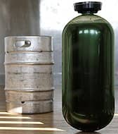 Stålfustage 25 l samt plastikfustage 20 l