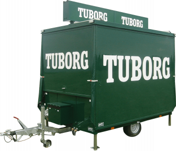 Tuborg udskænkningsvogn udslået